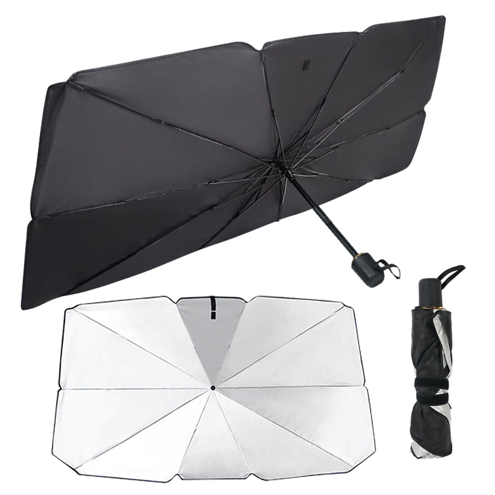 Parasolar tip umbrela pentru parbrizul masinii